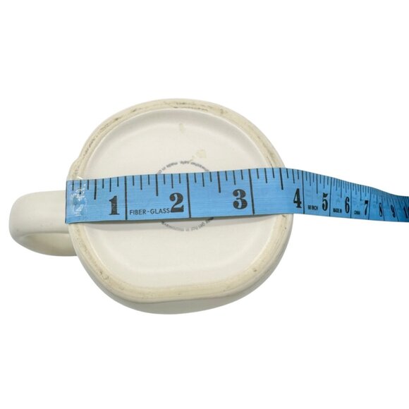 Rae Dunn 20 oz Mug SWEATER WEATHER White Ceramic Black Letters with Green Inside - Picture 8 of 8